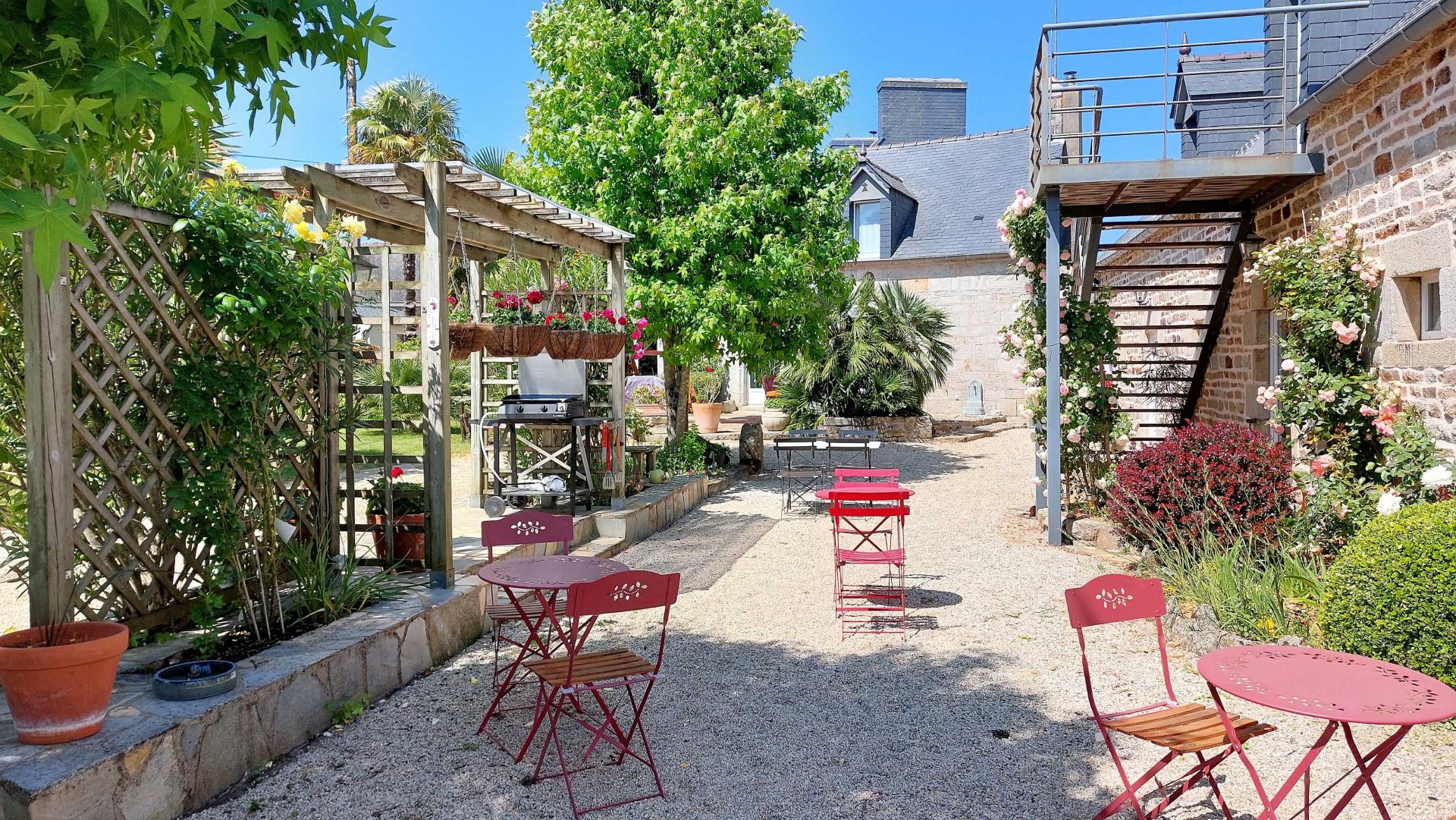 La terrasse de l'accueil